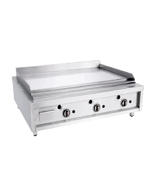 Anafre Plancha Triple Industrial a Gas de Sobreponer en Acero Inoxidable – 1250 mm